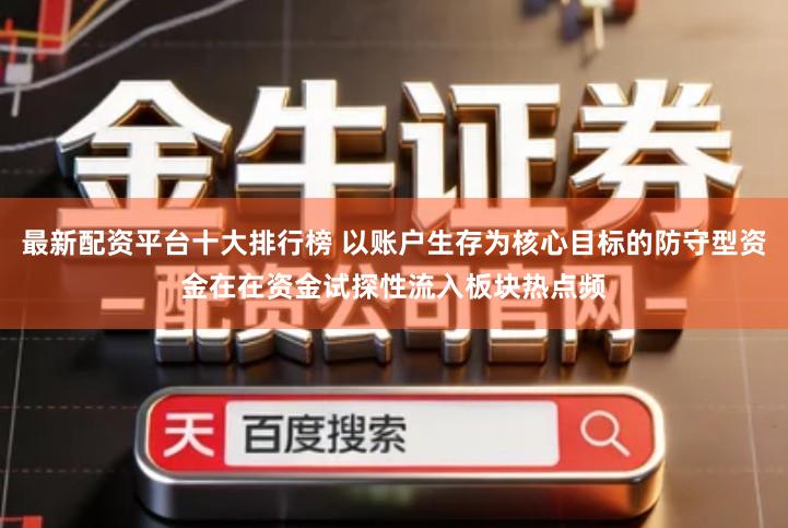 最新配资平台十大排行榜 以账户生存为核心目标的防守型资金在在资金试探性流入板块热点频